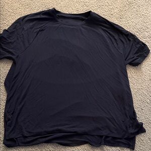 Under Armour Women's Midnight Blue Short Sleeve Tee Open Back